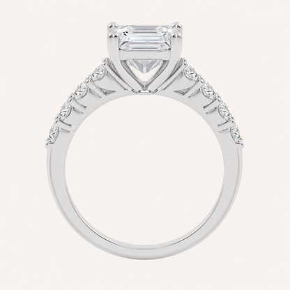 3.75CT Certified Lab Grown Diamond Engagement Ring