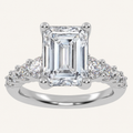 3.75CT Certified Lab Grown Diamond Engagement Ring