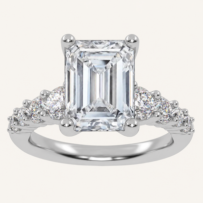 3.75CT Certified Lab Grown Diamond Engagement Ring