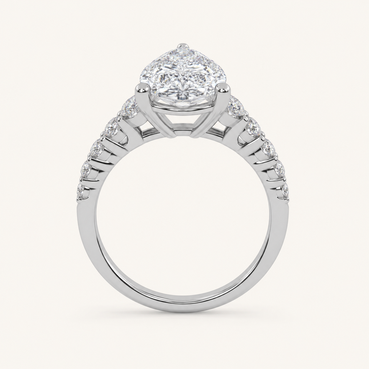 3.75CT Certified Lab Grown Diamond Engagement Ring