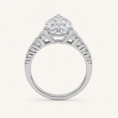 3.75CT Certified Lab Grown Diamond Engagement Ring