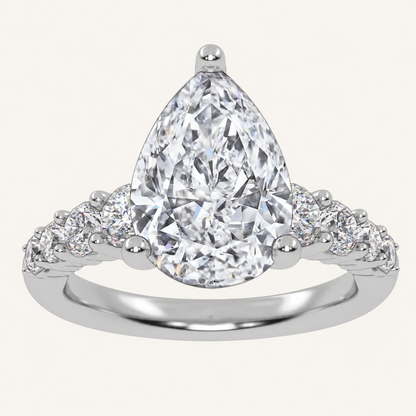 3.75CT Certified Lab Grown Diamond Engagement Ring