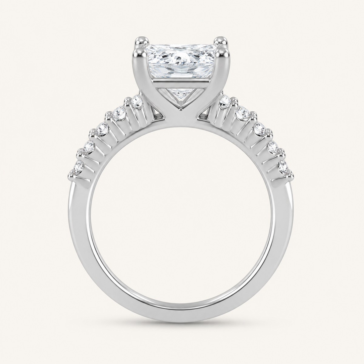 3.75CT Lab Grown Diamond Engagement Ring