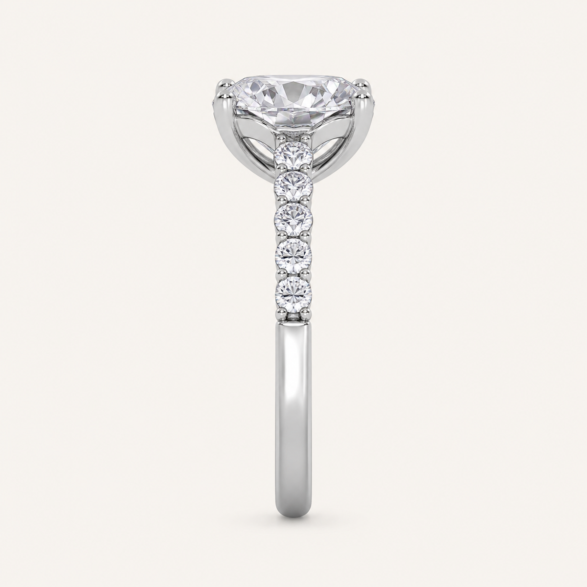 3.75CT Lab Grown Diamond Engagement Ring