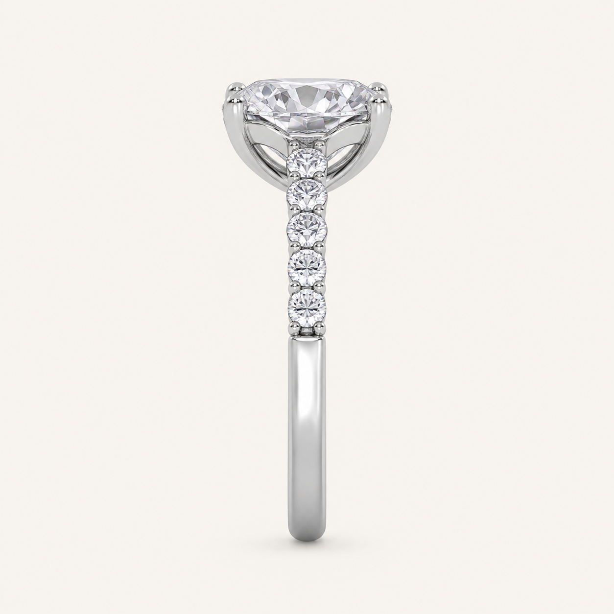 3.75CT Lab Grown Diamond Engagement Ring