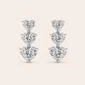 16CT Heart Cut Lab Grown Diamond Earrings