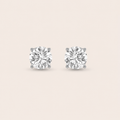 7CT Round Cut Lab Grown Diamond Stud Earrings