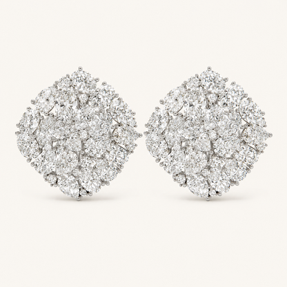 6CT Oval Cut Lab Grown Diamond Fashion Earrings