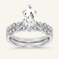 1.5CT Marquise Diamond Bridal Set