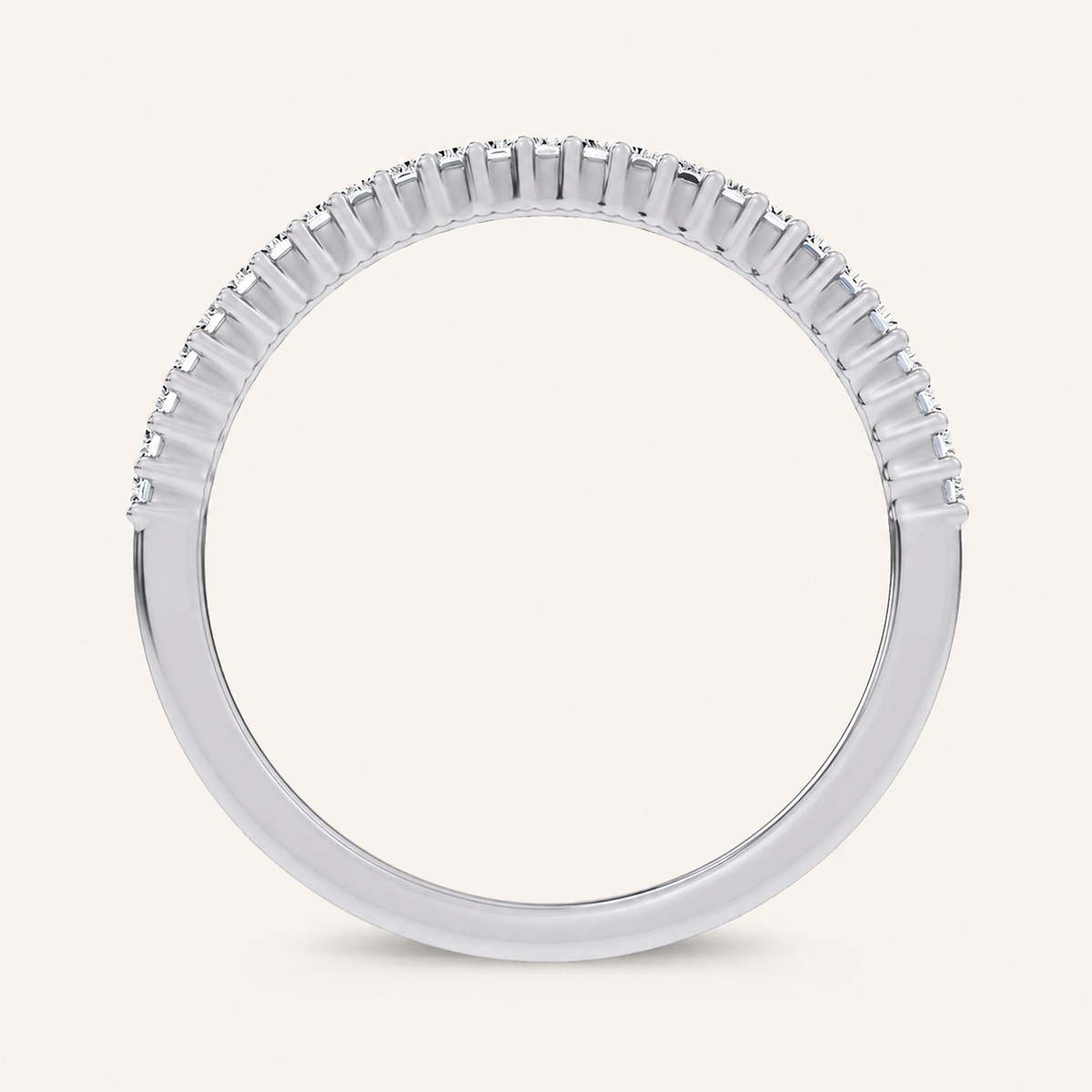 0.33CT Emerald Certified Lab Grown Diamond Band