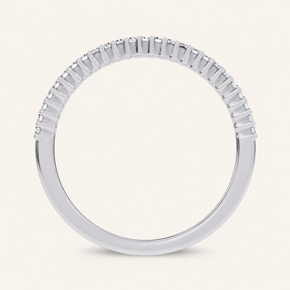 0.33CT Emerald Certified Lab Grown Diamond Band