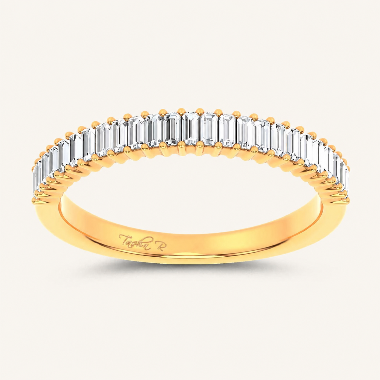 0.33CT Emerald Certified Lab Grown Diamond Band
