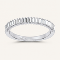 0.33CT Emerald Certified Lab Grown Diamond Band