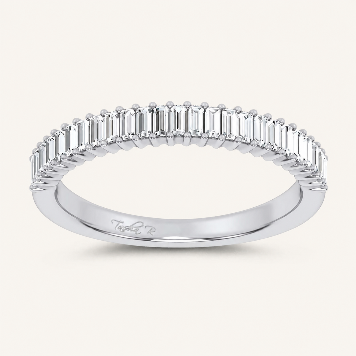 0.33CT Emerald Certified Lab Grown Diamond Band
