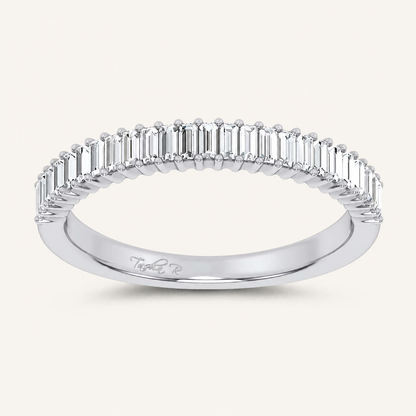 0.33CT Emerald Certified Lab Grown Diamond Band