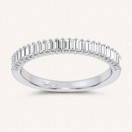 0.33CT Emerald Certified Lab Grown Diamond Band