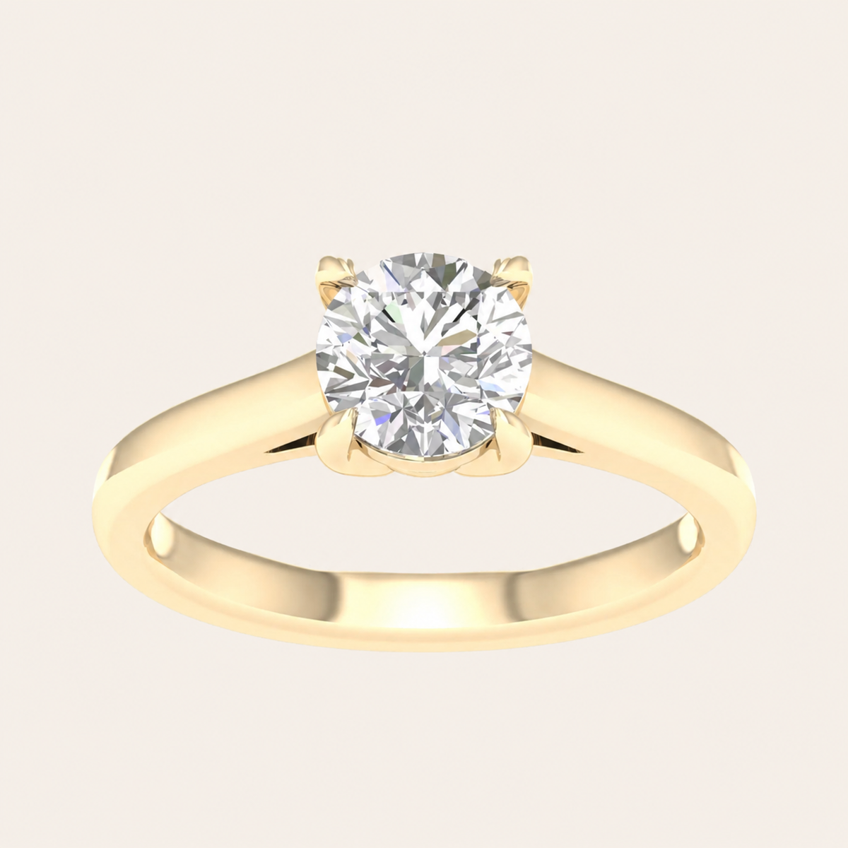 1.5CT Elongated Cushion Cut Lab Grown Diamond Solitaire Ring