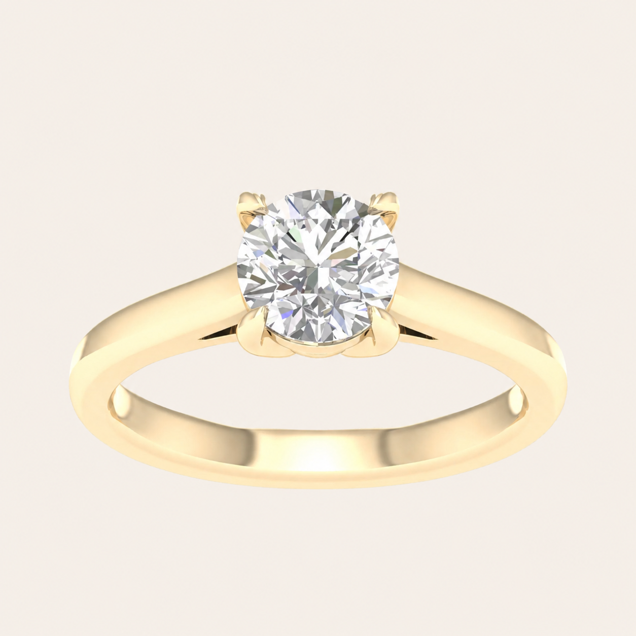 1.5CT Elongated Cushion Cut Lab Grown Diamond Solitaire Ring