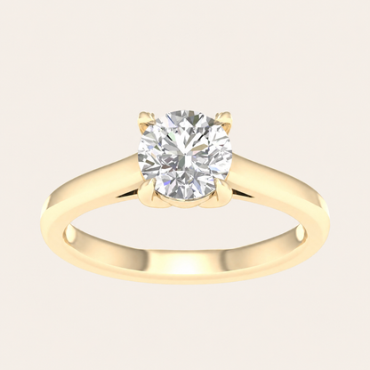 1.5CT Elongated Cushion Cut Lab Grown Diamond Solitaire Ring