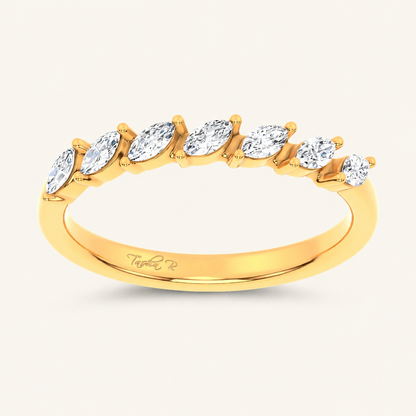 0.25CT Marquise Certified Lab Grown Diamond Band