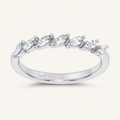 0.25CT Marquise Certified Lab Grown Diamond Band