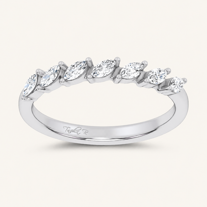 0.25CT Marquise Certified Lab Grown Diamond Band
