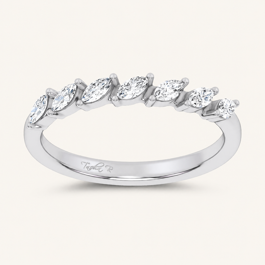 0.25CT Marquise Certified Lab Grown Diamond Band