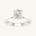 1.5CT Elongated Cushion Cut Lab Grown Diamond Solitaire Ring