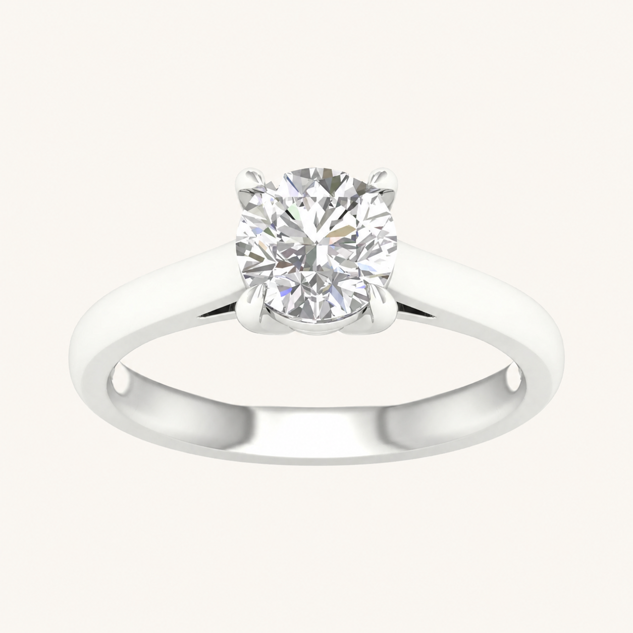 1.5CT Elongated Cushion Cut Lab Grown Diamond Solitaire Ring