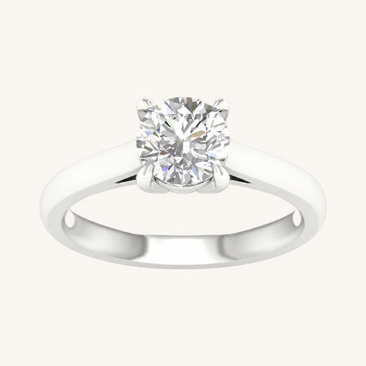 1.5CT Elongated Cushion Cut Lab Grown Diamond Solitaire Ring