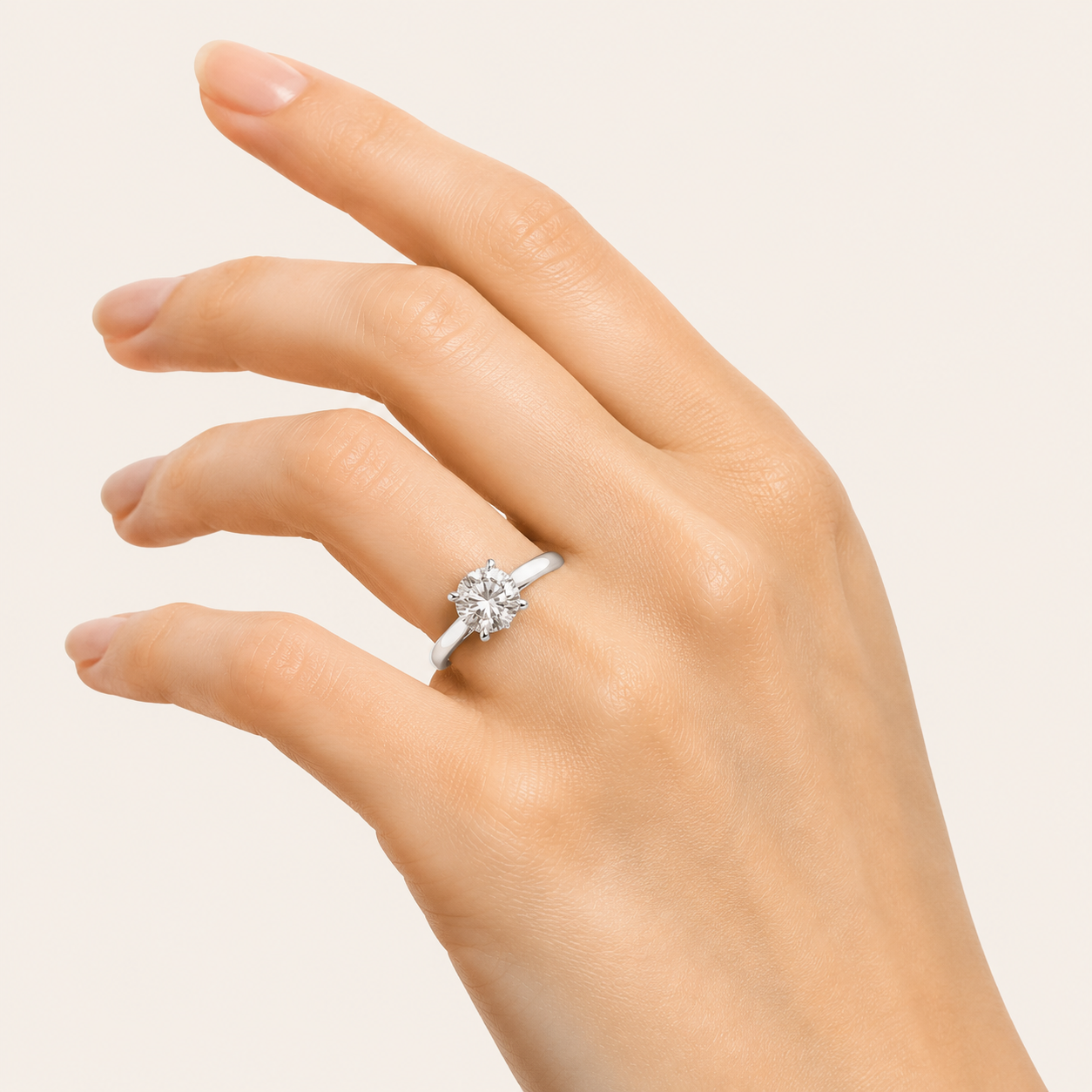 1.5CT Elongated Cushion Cut Lab Grown Diamond Solitaire Ring