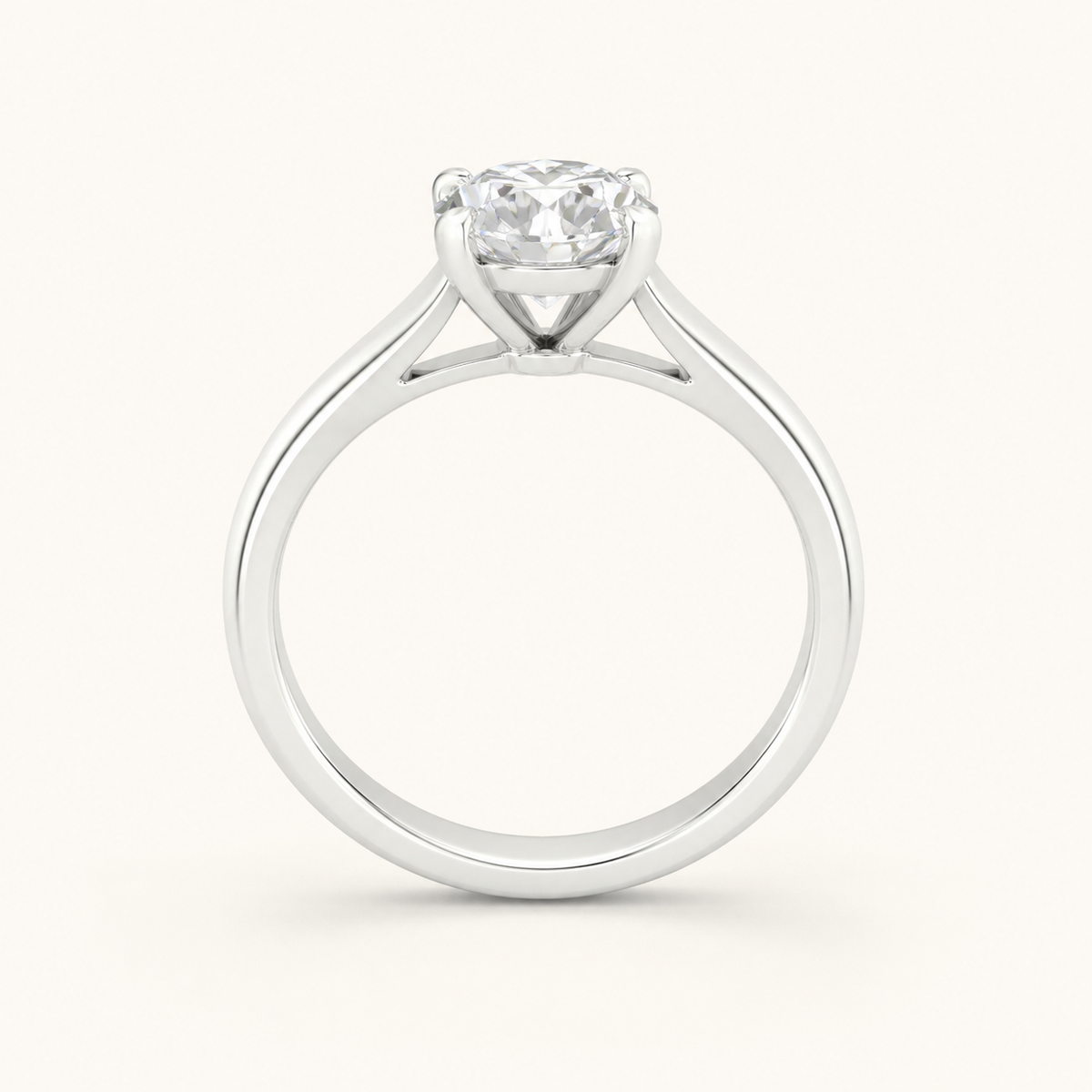 1.5CT Elongated Cushion Cut Lab Grown Diamond Solitaire Ring