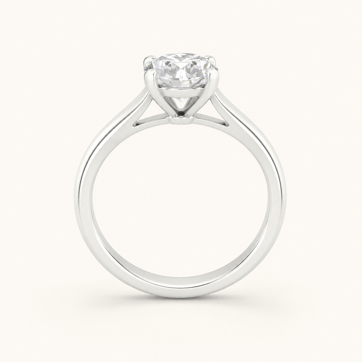 1.5CT Elongated Cushion Cut Lab Grown Diamond Solitaire Ring