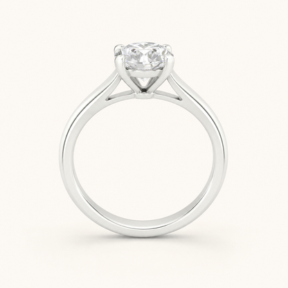 1.5CT Elongated Cushion Cut Lab Grown Diamond Solitaire Ring