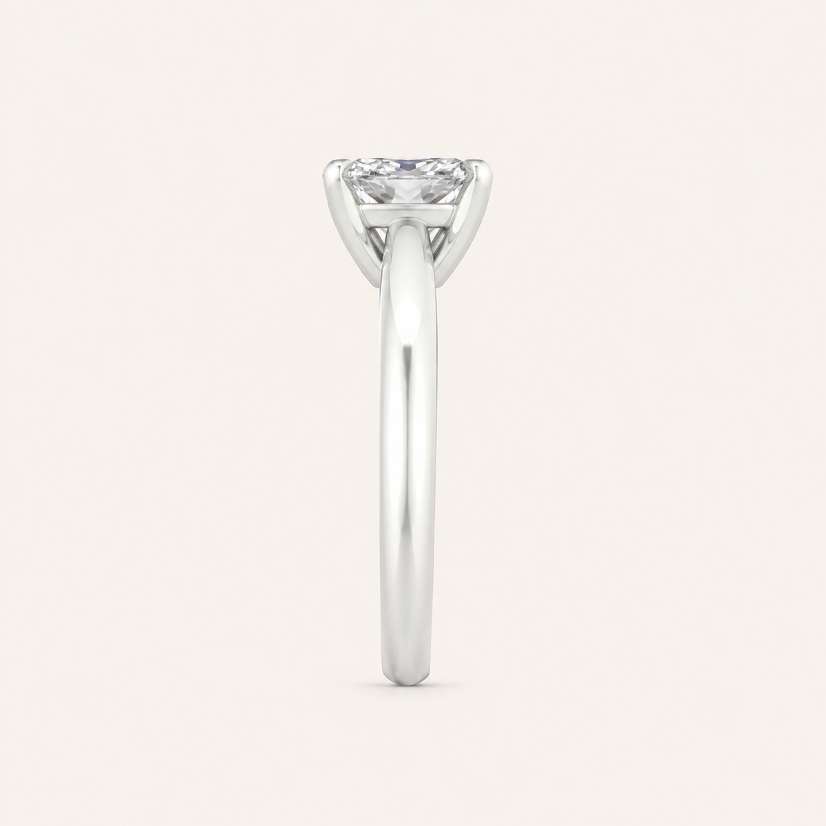 1.5CT Princess Cut Lab Grown Diamond Solitaire Ring