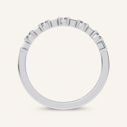 0.25CT Round Certified Lab Grown Diamond Band