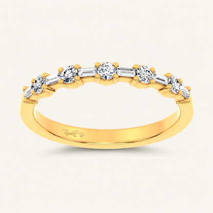 0.25CT Round Certified Lab Grown Diamond Band