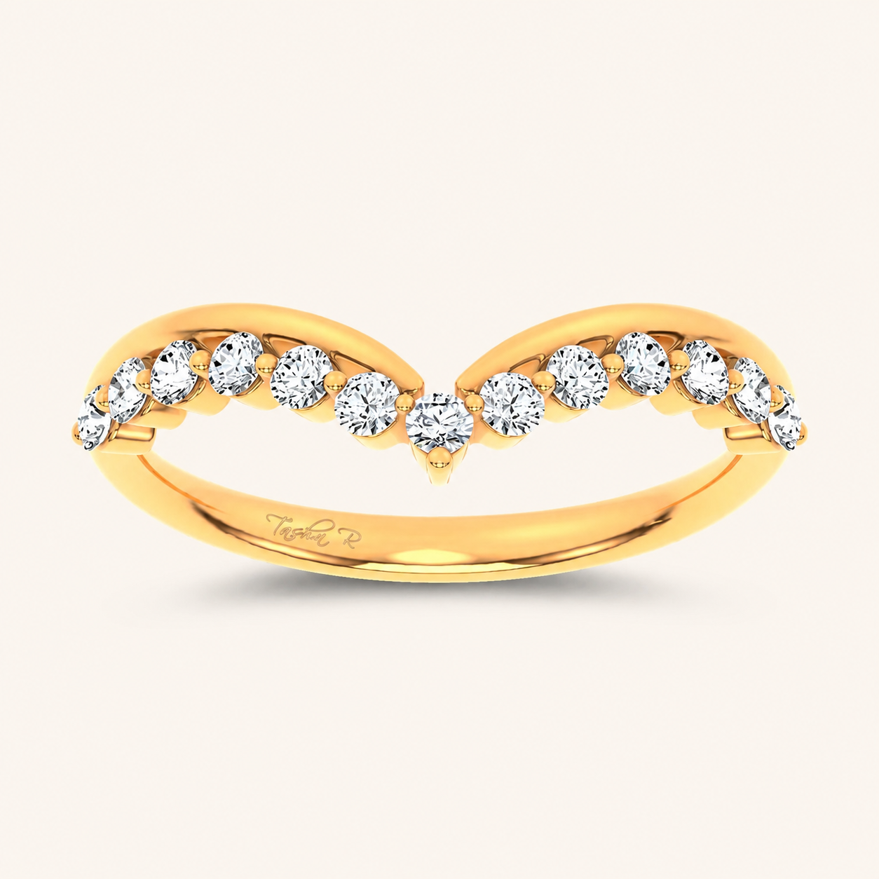0.25CT Round Certified Lab Grown Diamond Enhancer Band