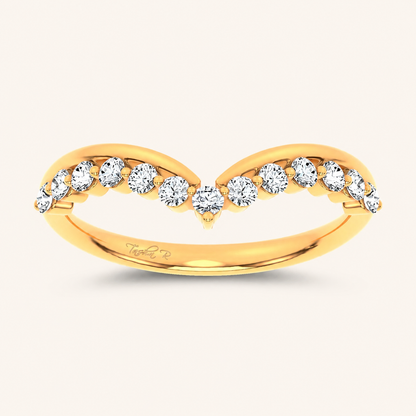 0.25CT Round Certified Lab Grown Diamond Enhancer Band