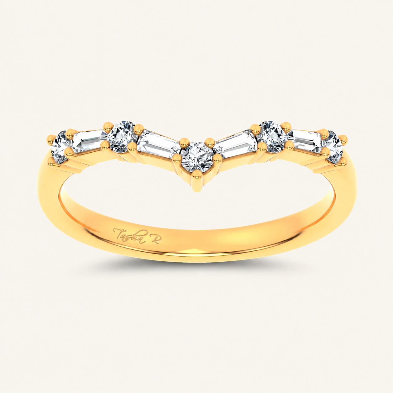 0.21CT Round Cut Certified Lab Grown Diamond Enhancer Band