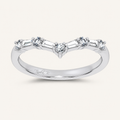 0.21CT Round Cut Certified Lab Grown Diamond Enhancer Band