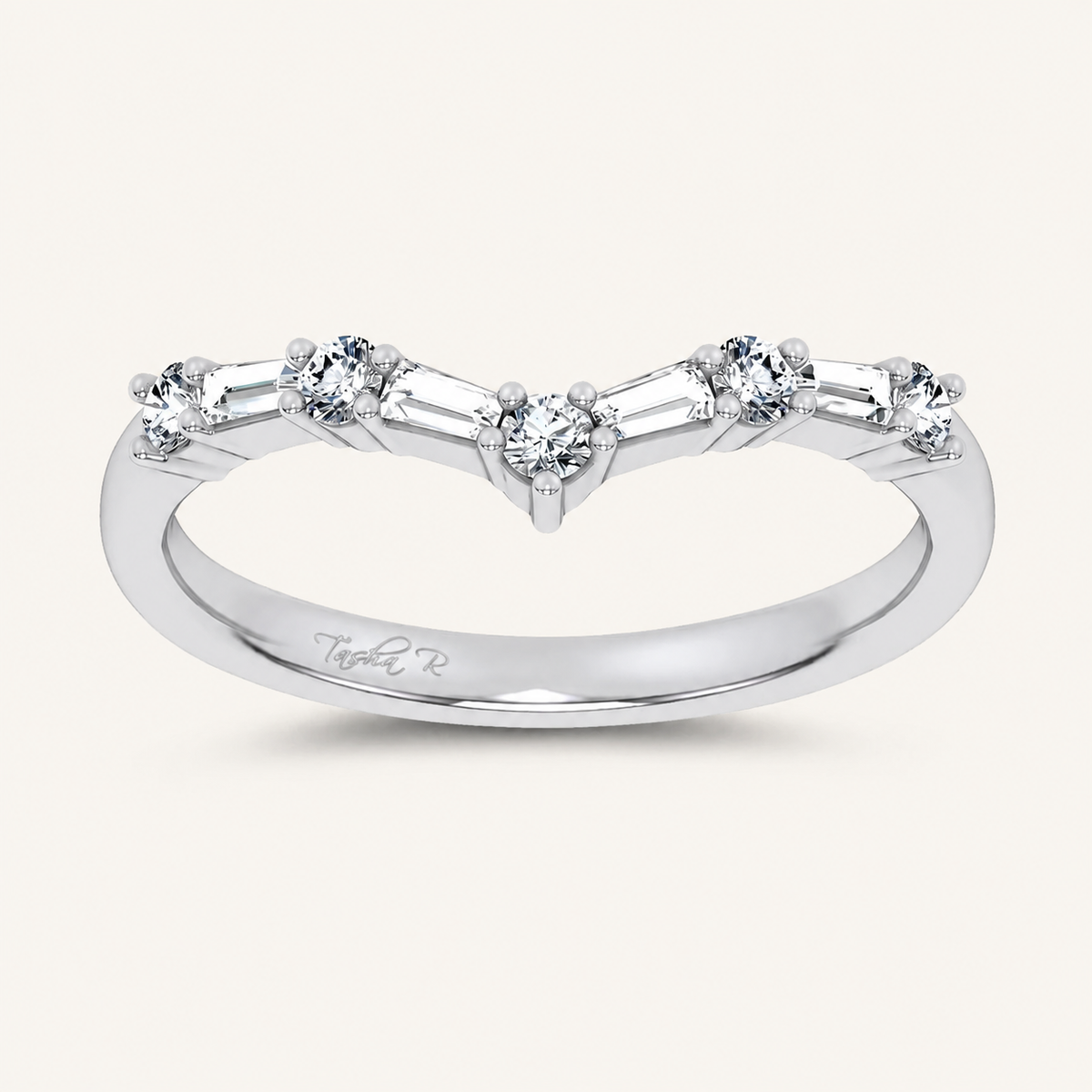 0.21CT Round Cut Certified Lab Grown Diamond Enhancer Band