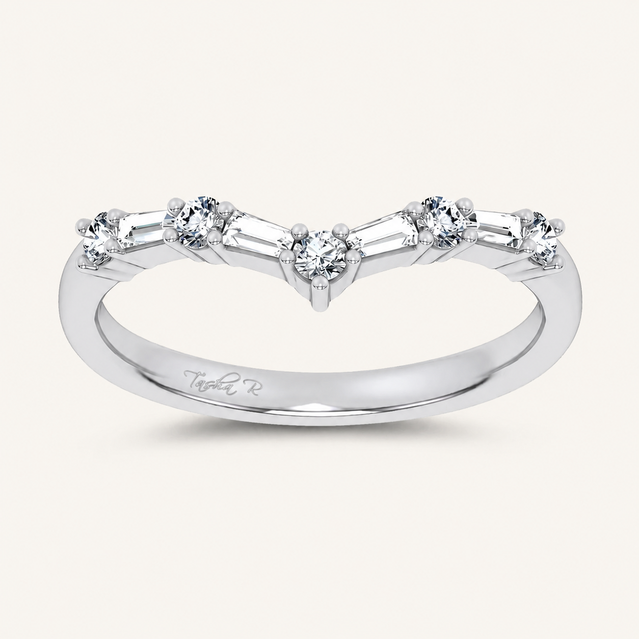 0.21CT Round Cut Certified Lab Grown Diamond Enhancer Band