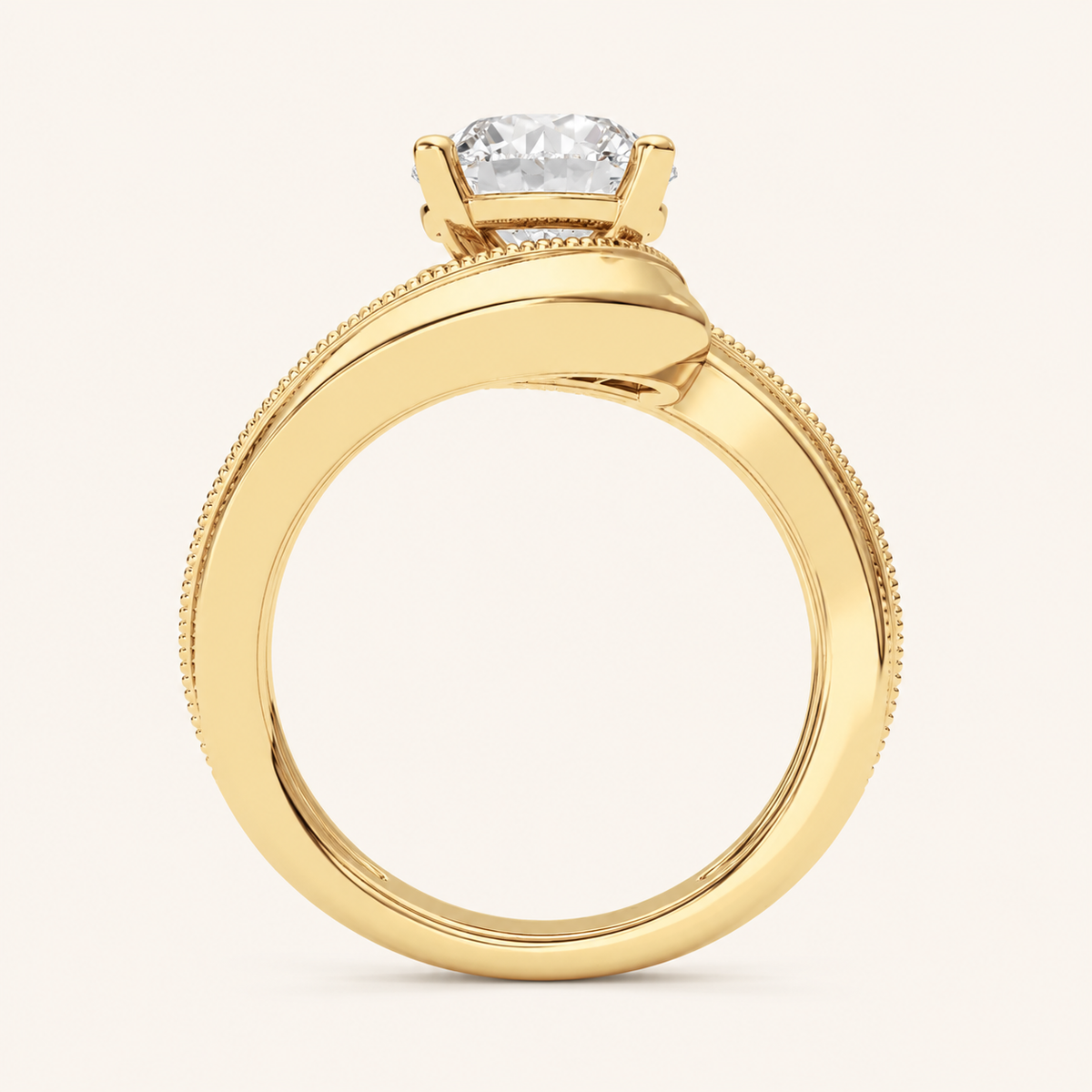 2.5CT Round Cut Lab Grown Diamond Solitaire Ring