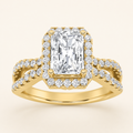 2.00 CT Radiant Cut Lab Grown Diamond Ring