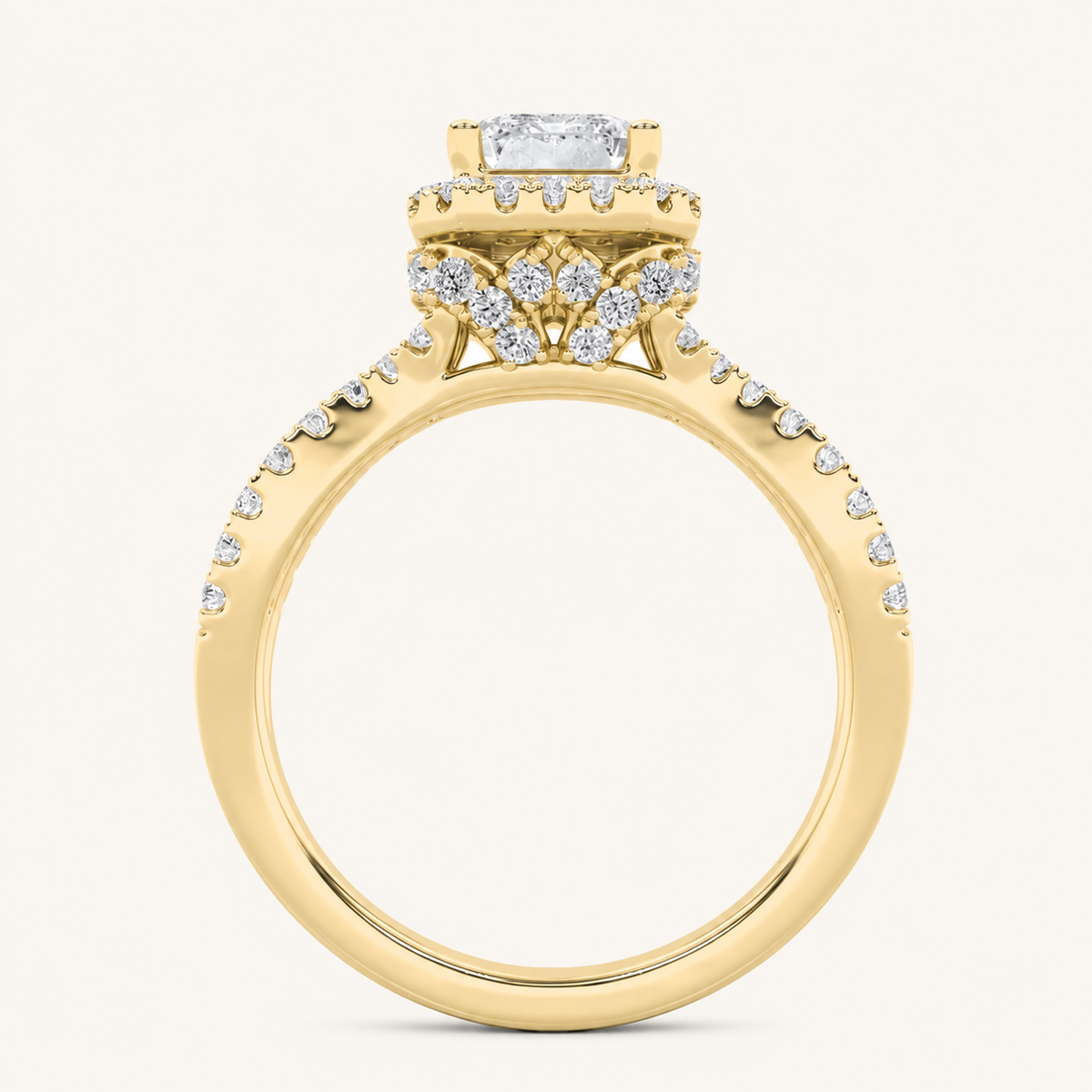 2.00 CT Radiant Cut Lab Grown Diamond Ring