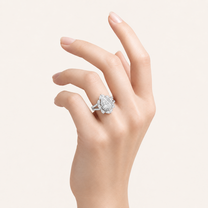 3.75CT Oval Cut Lab Grown Diamond Ring
