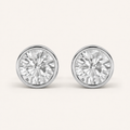 4CT Round Cut Lab Grown Diamond Stud Earring