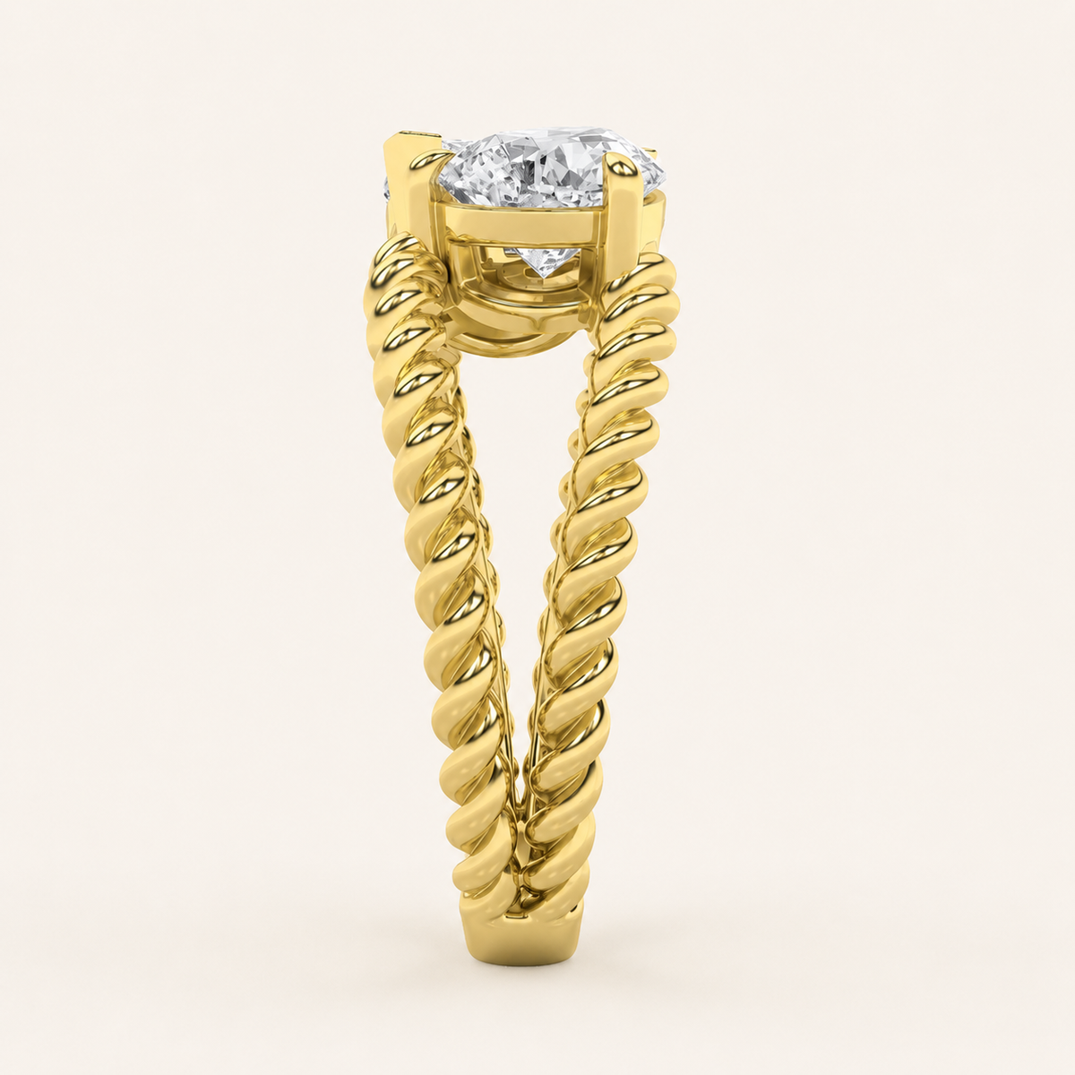 2.00 CT Pear Cut Lab Grown Diamond Toi et Moi Fashion Ring