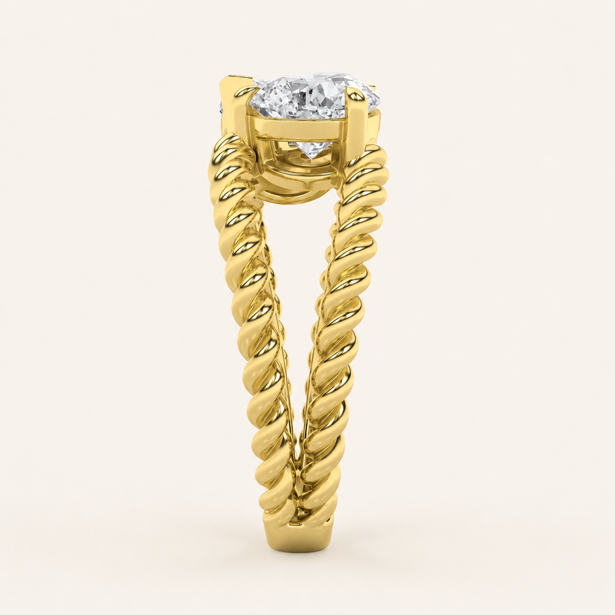 2.00 CT Pear Cut Lab Grown Diamond Toi et Moi Fashion Ring